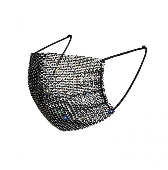 FEE ET MOI - Twinkling Starry Night Rhinestone Breathable Fashion Mask (Black) FEE ET MOI - Twinkling Starry Night Rhinestone Breathable Fashion Mask (Black)